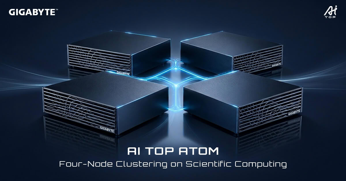 (PR) GIGABYTE Showcases AI TOP ATOM Four-Node Cluster for Scientific Computing